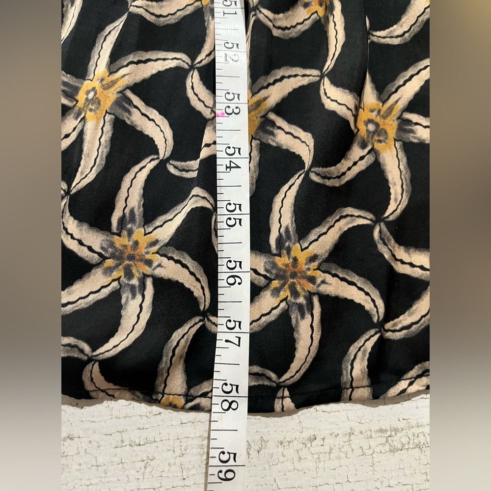 Scotch & Soda Black Maxi Dress with Tan and Cream Pattern - Picture 12 of 14